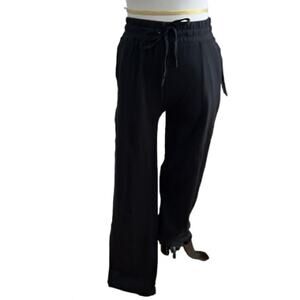 NWT Velocity Black Drawstring Active Stretch Metropolis Pant. Size S.
